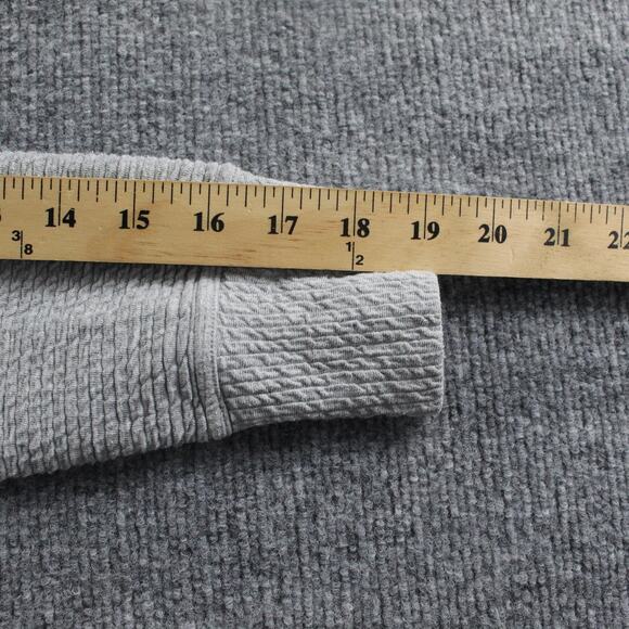 Lululemon Jacket Womens 4 On Repeat Bomber Light Gray Textured Athleisure Casual - Picture 11 of 12